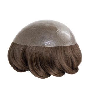 D19 Ranger Schalloped 0.04mm Ultra-Thin Skin Hair System with V-Loop Hairline