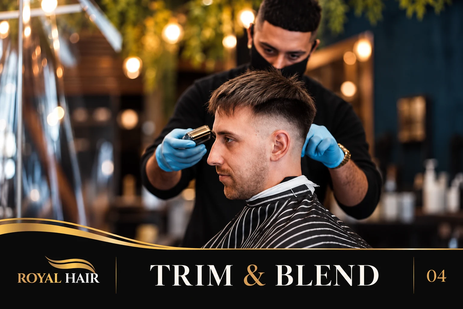 Trimming and blending natural hair